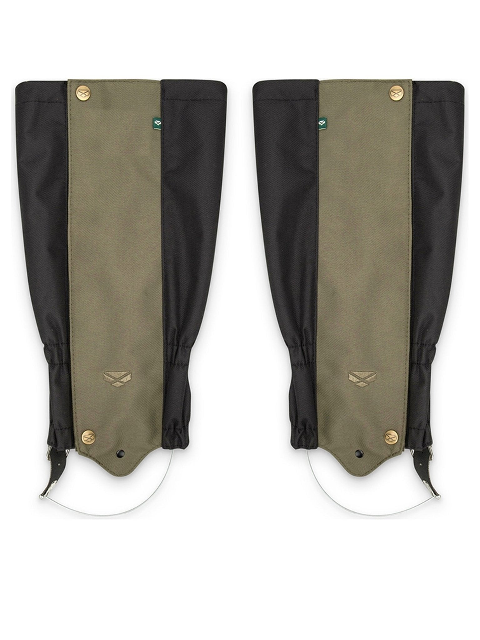 Hoggs of Fife - Waterproof Boot Gaiter / oxford Gaiters in Green/Black