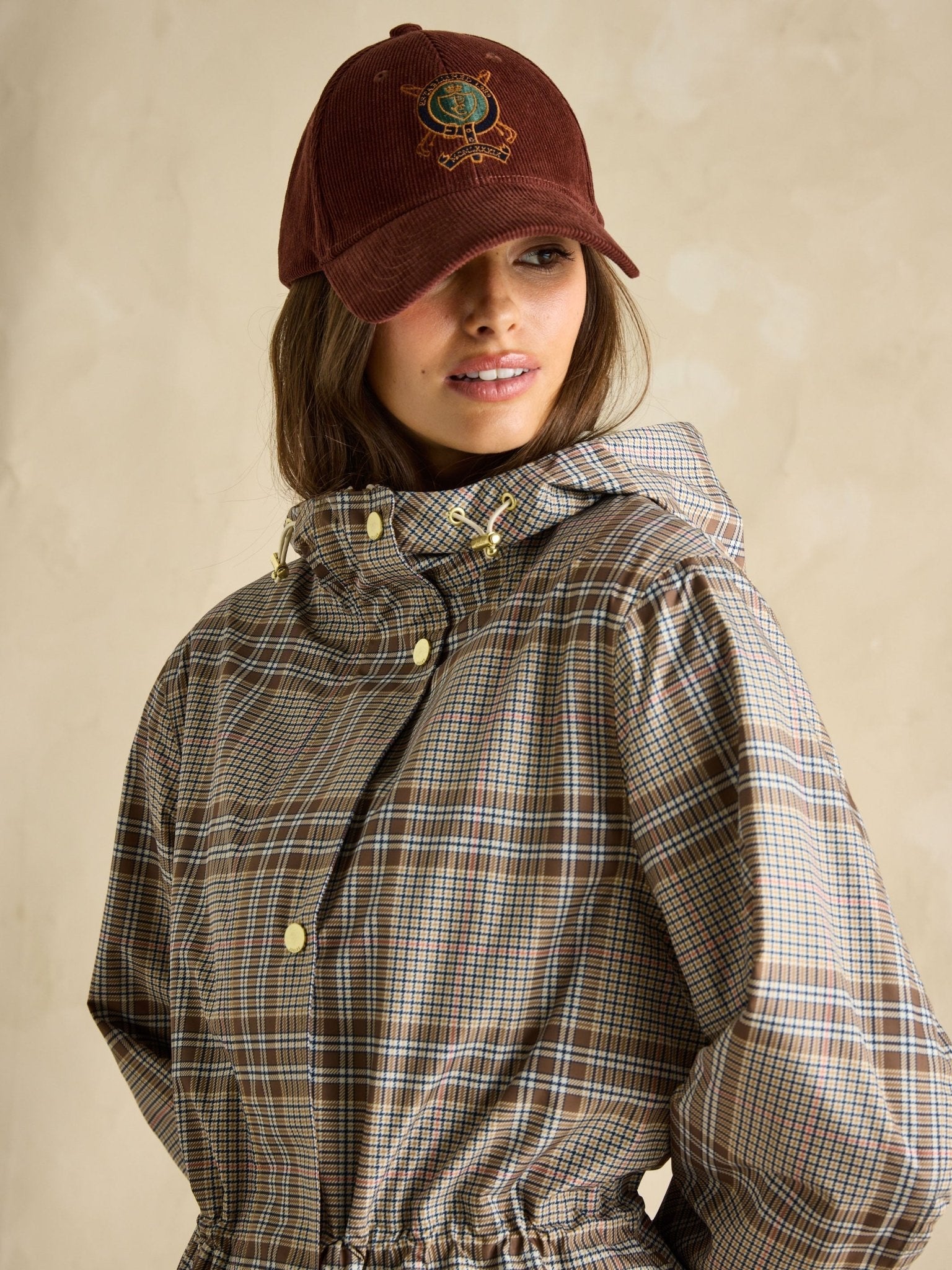 Joules - Joules Womens Holkham Waterproof Packable Raincoat With Hood - Ladies