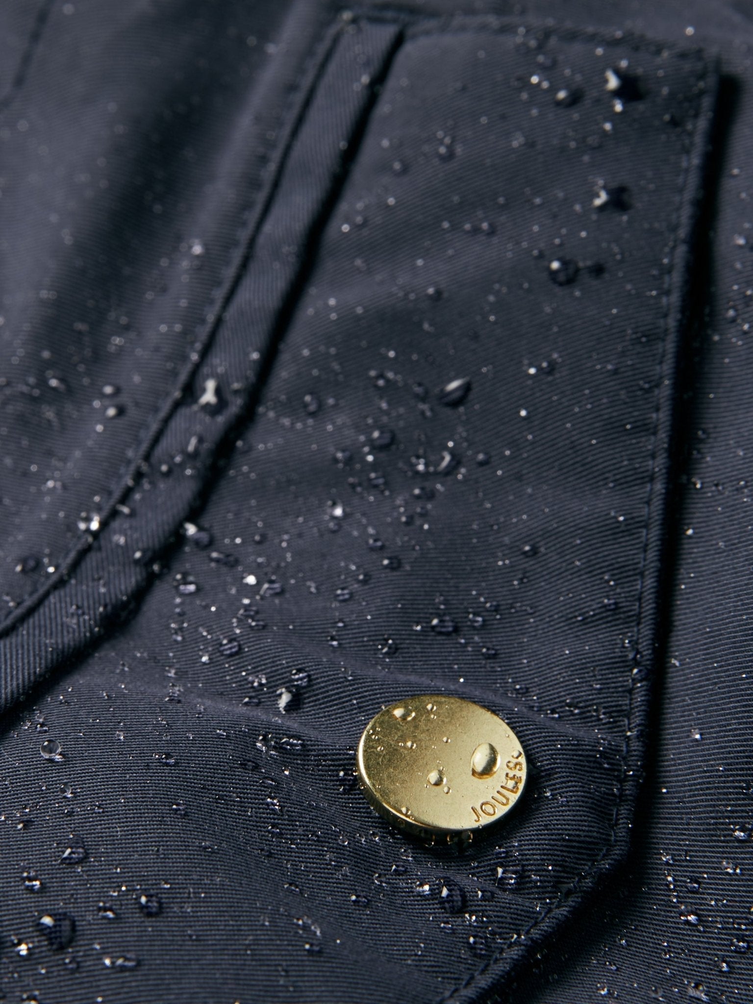 Joules - Joules Womens Portwell Waterproof Raincoat With Hood - Ladies