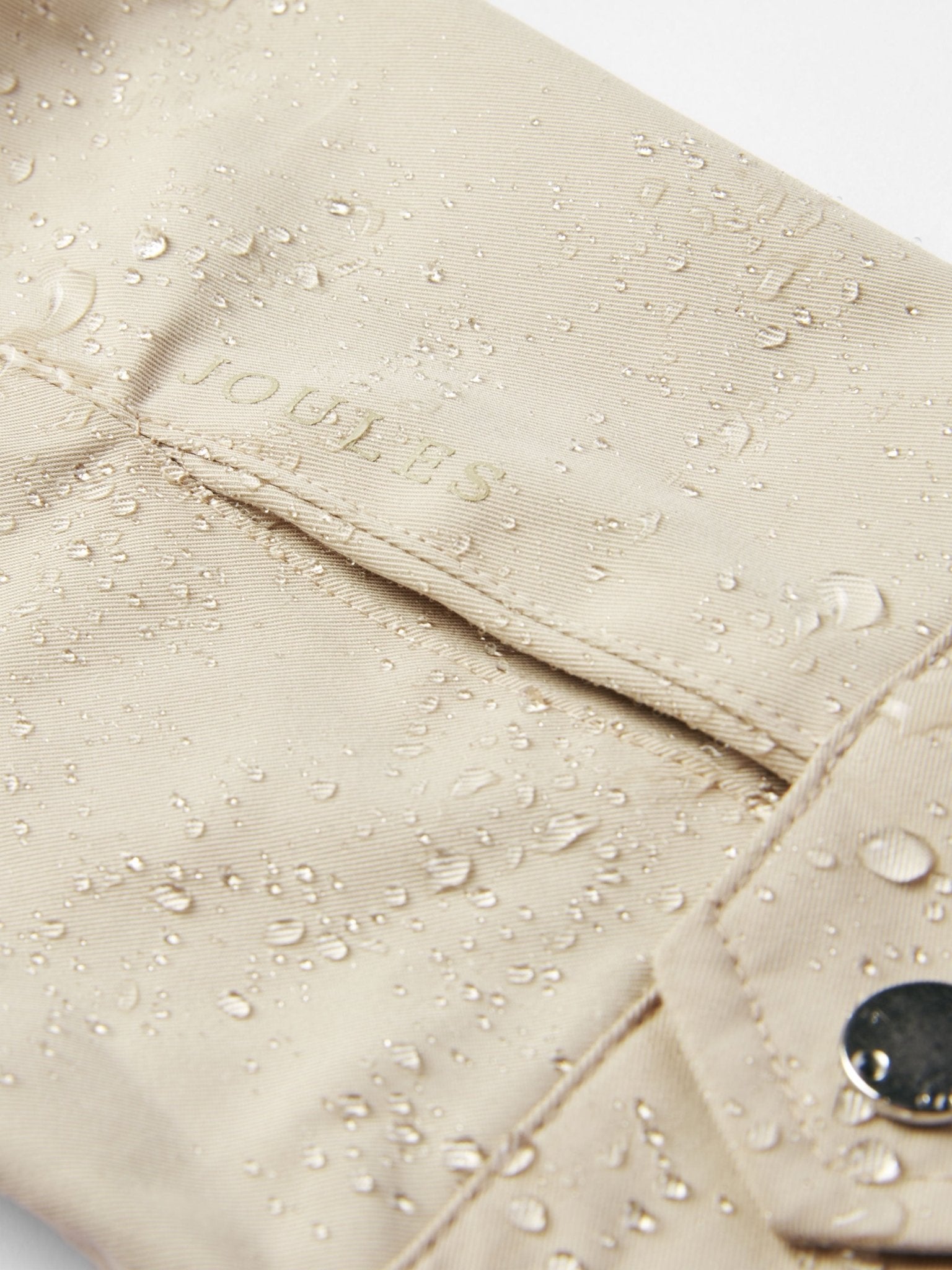 Joules - Joules Womens Portwell Waterproof Raincoat With Hood - Ladies