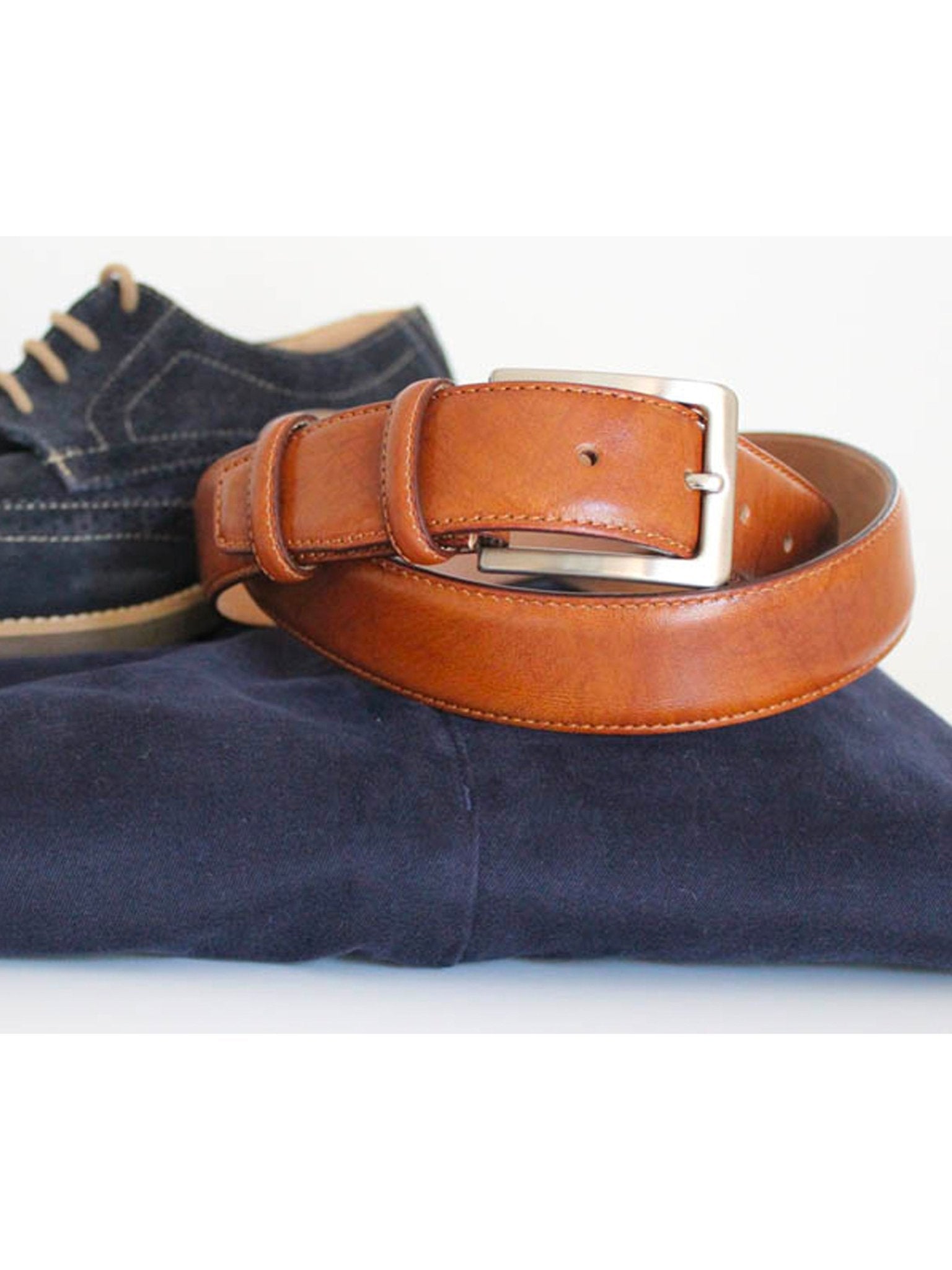 Robert Charles Belts - 1135 Mens Belt - 35mm Made in Italy - 100% Leather