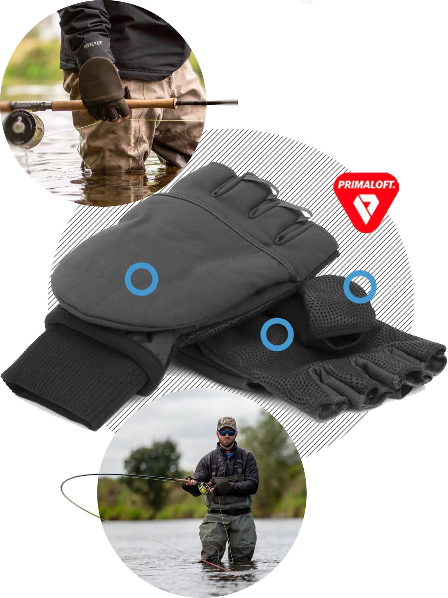 SealSkinz - Windproof Gloves / Cold Weather Convertible Mitt / Glove - Warpole